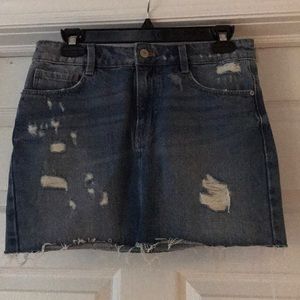 ZARA TRAFALUC DENIM SKIRT